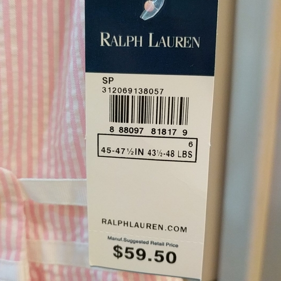 🎉 HOST PICK 🎉 Ralph Lauren girls size 6 pink seersucker sundress - Picture 5 of 6